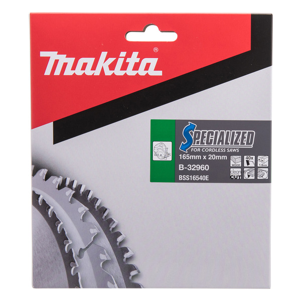 Makita B-32960 165x20mm 40T Specialized Circular Saw Blade