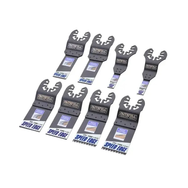 XMS26MULTI8 XMS Faithfull 8 Piece Multi-Tool Speed Edge Blade Set