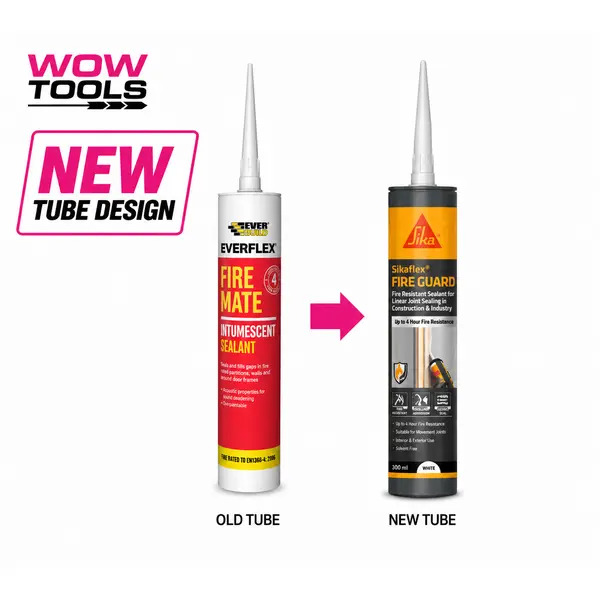 Everbuild 486028x12 FireMate Intumescent Sealant White 295ML (12)
