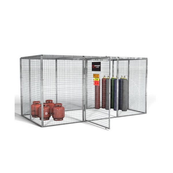 Armorgard GGC17 Gorilla Gas Cage, Modular Bolt-together Gas Cage - 3662 x 1810 x 1831 mm
