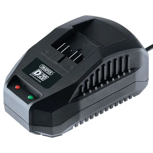 Draper 97914 D20 20V Li-ion Battery Charger, 2.4A