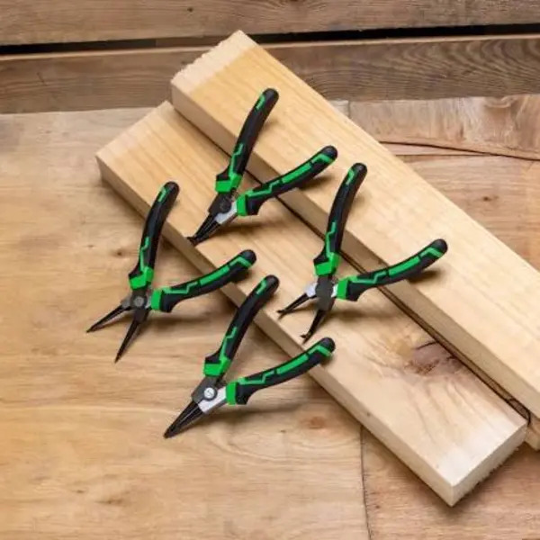 Rika CIRC004 Rikä 4pc 7-inch High Leverage Circlip Pliers Set