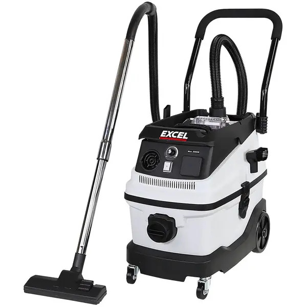 Excel 31449 30L Mobile Dust Extractor Wet & Dry Vacuum Cleaner 240V/1600W