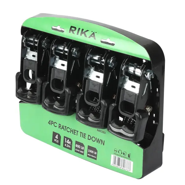 Rika RATC003 Rikä 4pc Ratchet Tie Down Set