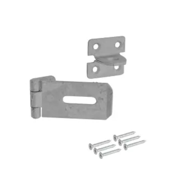 Eclipse 76 mm Hasp & Staple - Galvanised - with Fixings - J93322