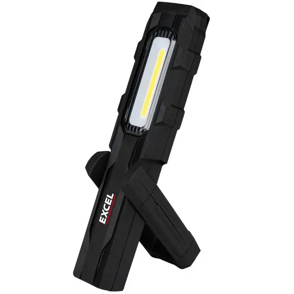Excel EXL10948 10948 200 Lumens LED Rechargeable Magnetic Handheld Work Light with Flashlight