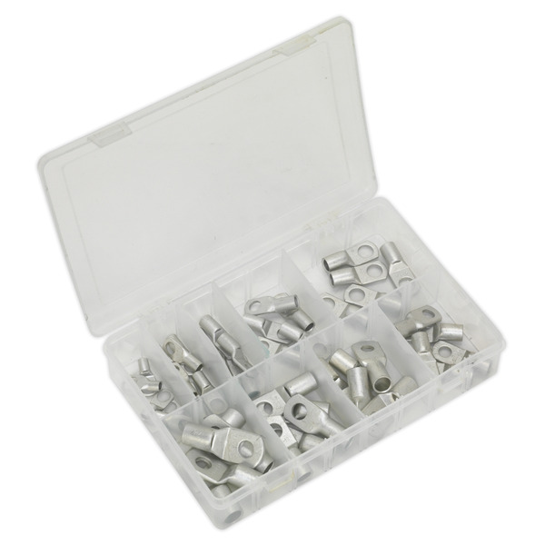 Sealey AB016CT Copper Lug Terminal Assortment 52pc