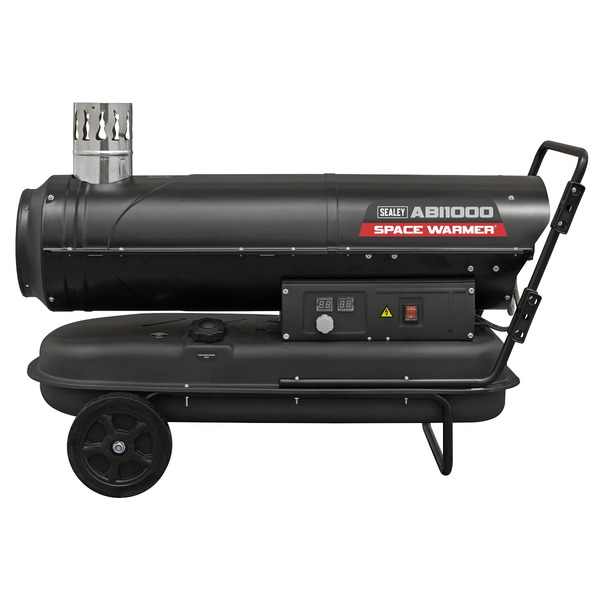 Sealey ABI1000 Space Warmer® Indirect Kerosene/Diesel Heater with Wheels 102,000Btu/hr