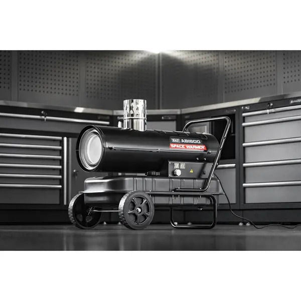 Sealey ABI600 Space Warmer&reg; Indirect Kerosene/Diesel Heater with Wheels 68,000Btu/hr