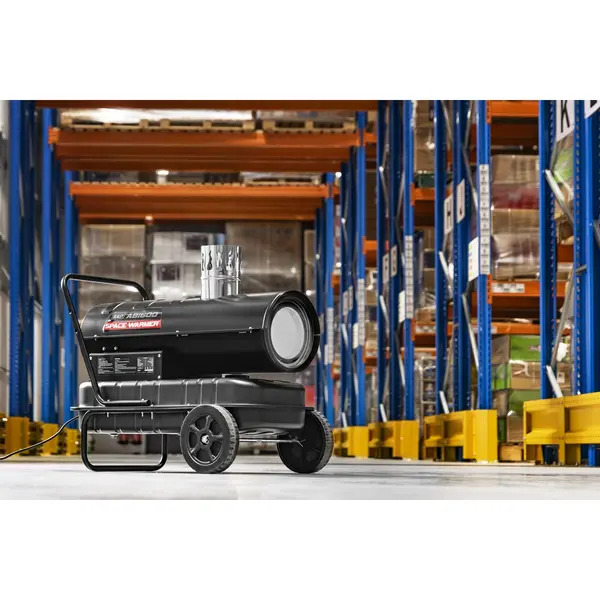 Sealey ABI600 Space Warmer&reg; Indirect Kerosene/Diesel Heater with Wheels 68,000Btu/hr