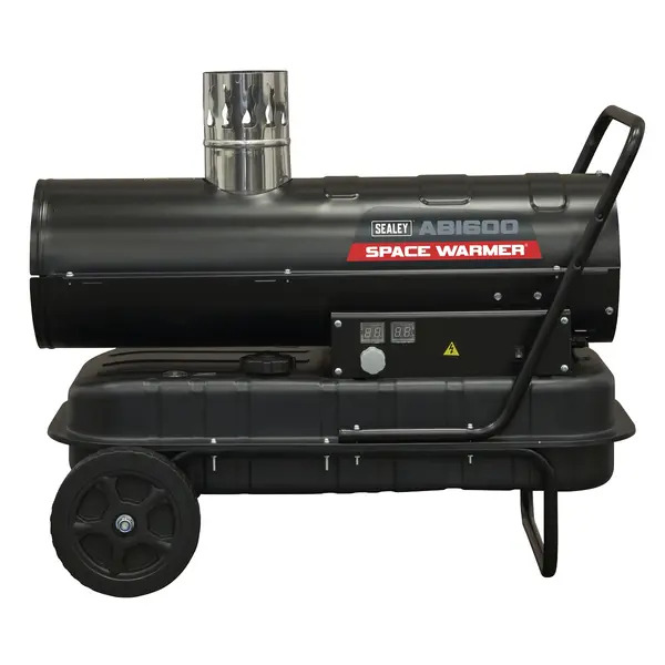 Sealey ABI600 Space Warmer&reg; Indirect Kerosene/Diesel Heater with Wheels 68,000Btu/hr