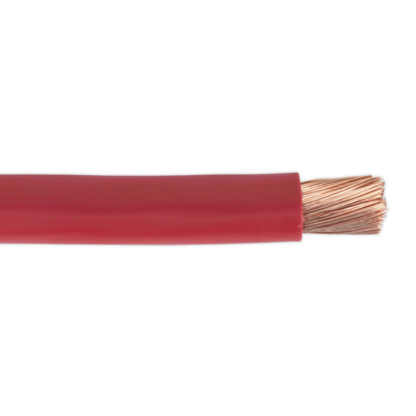 Sealey AC40SQRE 10 Automotive Starter Cable 315/0.40mm 40mm� 300A - Red