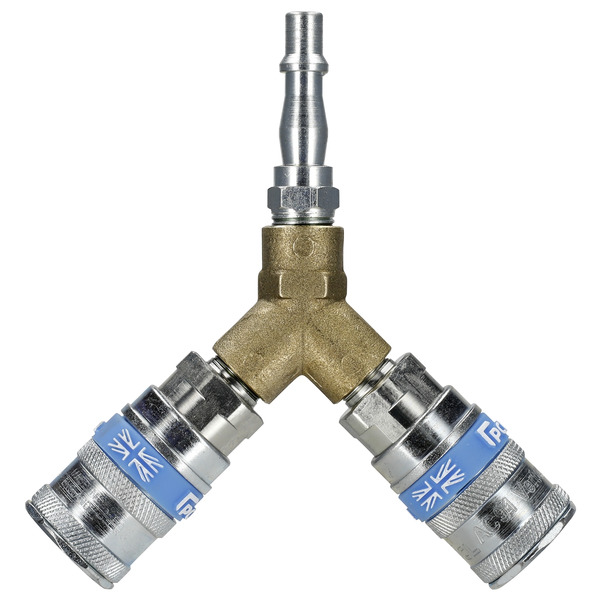 Sealey AC55 PCL Twin Coupling Y-Adaptor