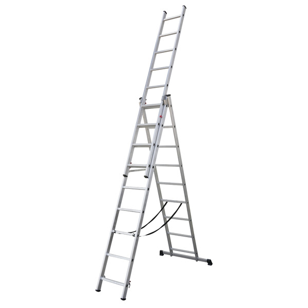 Sealey Extension Combination Ladder 3 x 9 Aluminium - EN 131
