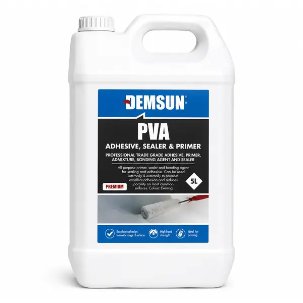 Demsun DS04405 Premium PVA Adhesive, Sealer & Primer 5ltr