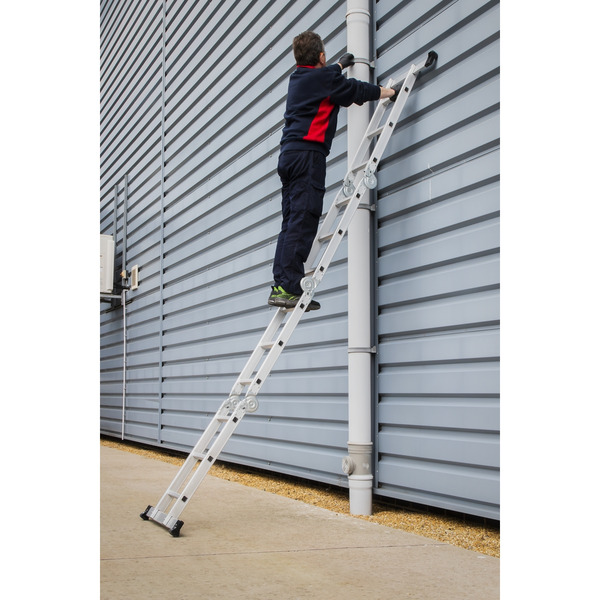 Sealey 4-Way Aluminium Folding Platform Ladder - EN 131