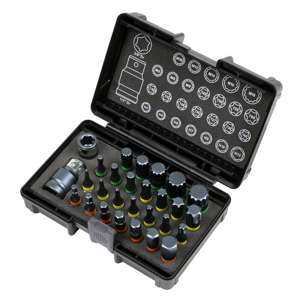 Sealey AK21902 Premier Impact TRX-Star*/Hex/Spline Bit Set 3/8
