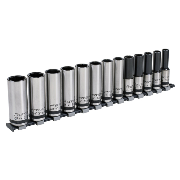 Sealey AK2745B Premier Black Deep Lock-On&trade; Socket Set 1/2