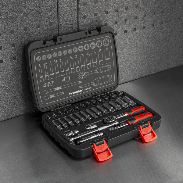 Sealey AK27480 Lock-On™ Socket Set 1/4