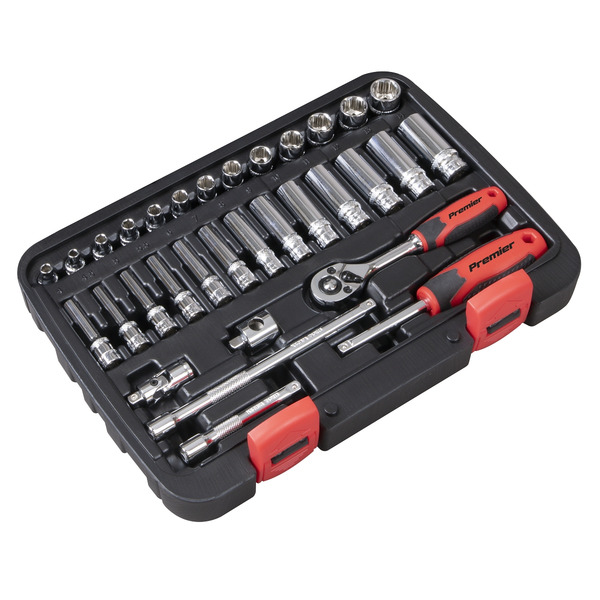 Sealey AK27480 Lock-On™ Socket Set 1/4