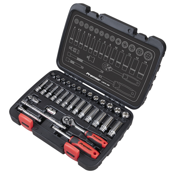 Sealey AK27480 Lock-On™ Socket Set 1/4