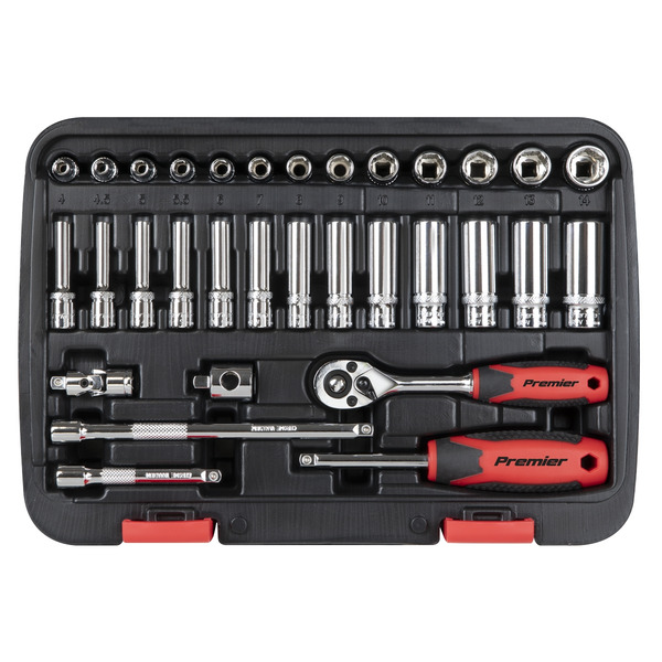 Sealey AK27480 Lock-On™ Socket Set 1/4