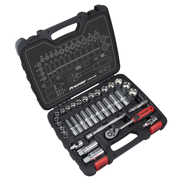Sealey AK27481 Premier Lock-On™ Socket Set 3/8