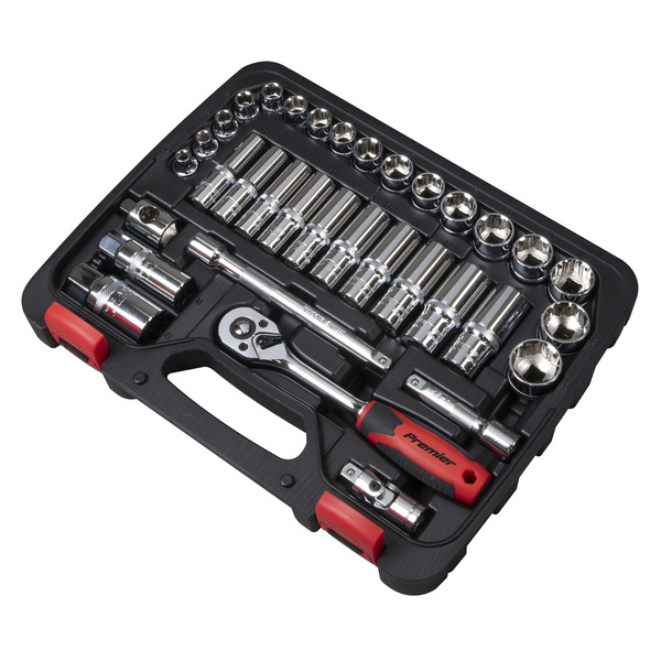 Sealey AK27481 Premier Lock-On™ Socket Set 3/8