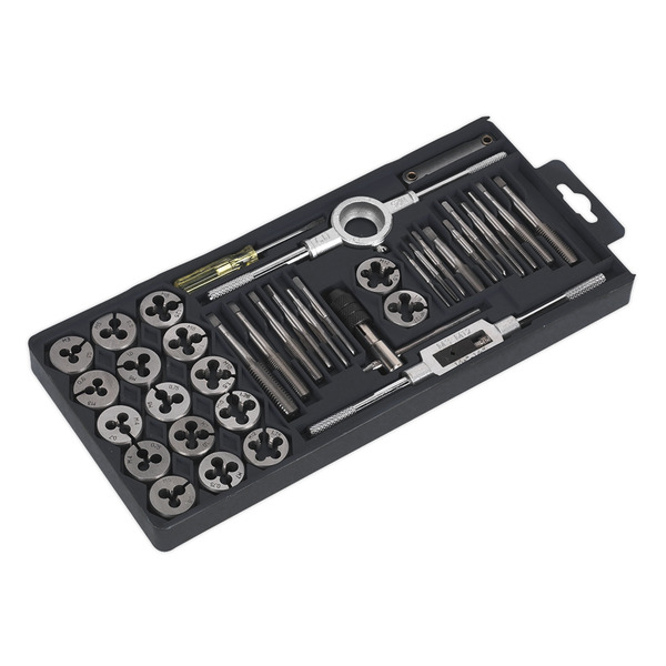 Sealey AK301 Metric Tap & Die Set Split Dies 40pc