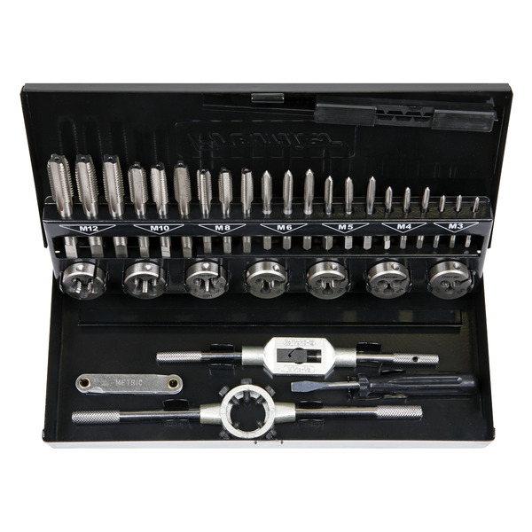 Sealey AK3015HSS Metric Tap & Die Set Split Dies 32pc - HSS 4341