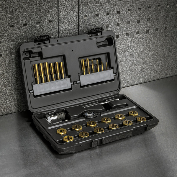 Sealey AK3026 Titanium Coated Hexagonal Tap & Die Set 26pc