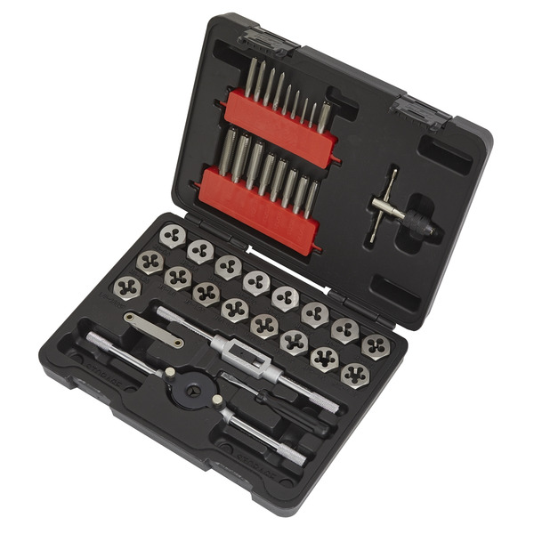 Sealey AK3039HM Metric Tap & Hex Die Set 39pc