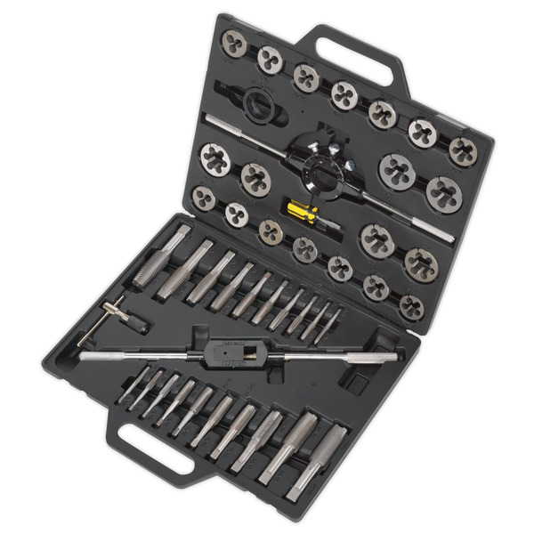 Sealey AK303IMP Imperial Tap & Die Set Split Dies 45pc