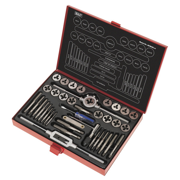 Metric Tap & Die Set Split Dies 40pc
