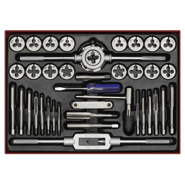 Metric Tap & Die Set Split Dies 40pc