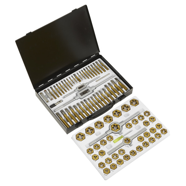 Sealey AK3086HIM Metric & Imperial Hexagonal Tap & Die Set 86pc