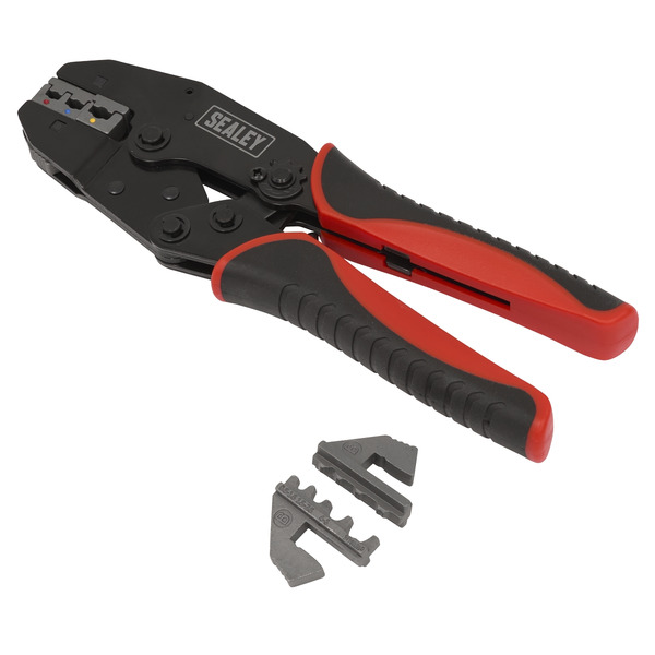 Sealey AK3857 Ratchet Crimping Tool Interchangeable Jaws