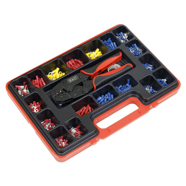 Sealey AK386 Ratchet Crimping Tool Kit 552pc