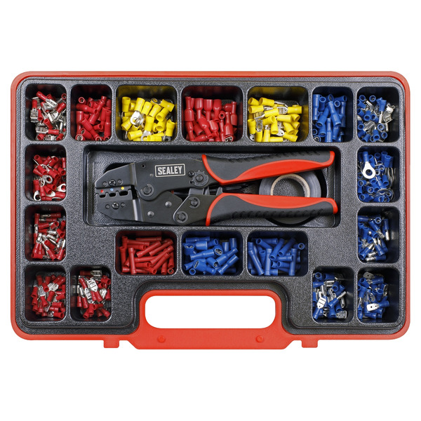 Sealey AK386 Ratchet Crimping Tool Kit 552pc