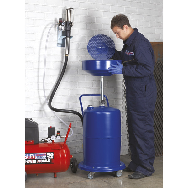 Sealey Pump-Away Mobile Oil Drainer 75L
