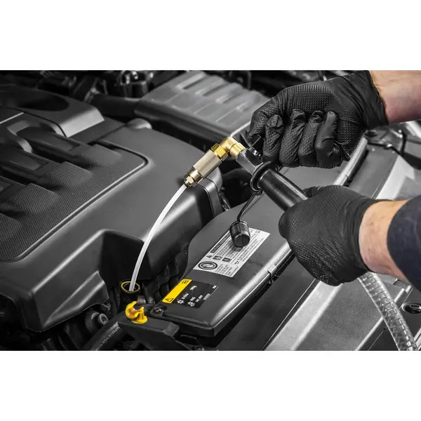 Sealey AK459DX Air Discharge Mobile Oil Drainer with Probes 90L