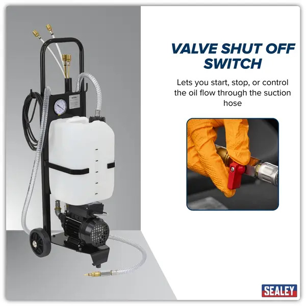 Sealey AK466D Mobile Oil Extractor 12L
