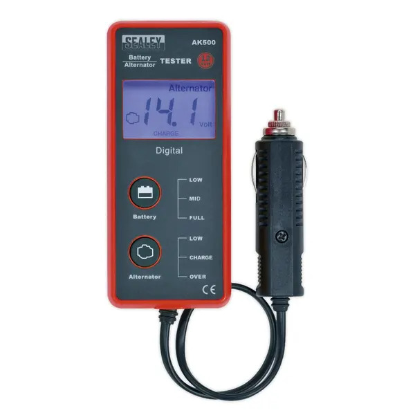 Sealey AK500 Battery & Alternator Tester with LCD Screen 12V