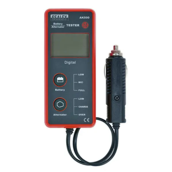 Sealey AK500 Battery & Alternator Tester with LCD Screen 12V