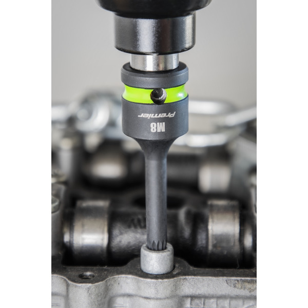 Sealey AK56004 Premier Spline Impact Socket Bit Set 1/2