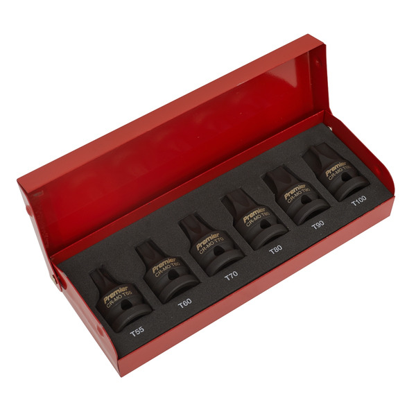 Sealey AK5607 Premier TRX-Star* Impact Socket Bit Set 1/2