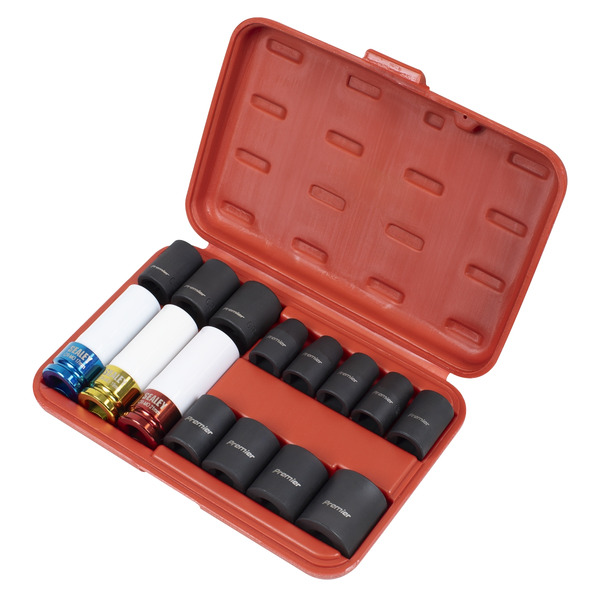 Sealey AK5615M Premier Impact Socket & Wheel Nut Removal Set 1/2