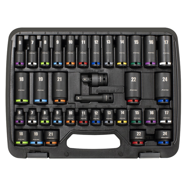 Sealey AK5633M Premier Impact Socket Set 3/8