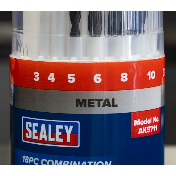Sealey AK5711DB Combination Drill Bit Sets - Display box of 6