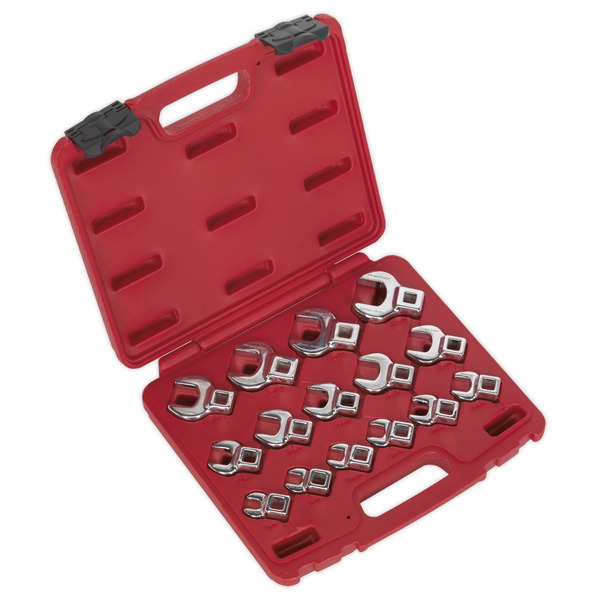 Sealey AK59891 Premier Crow's Foot Open-End Spanner Set 3/8
